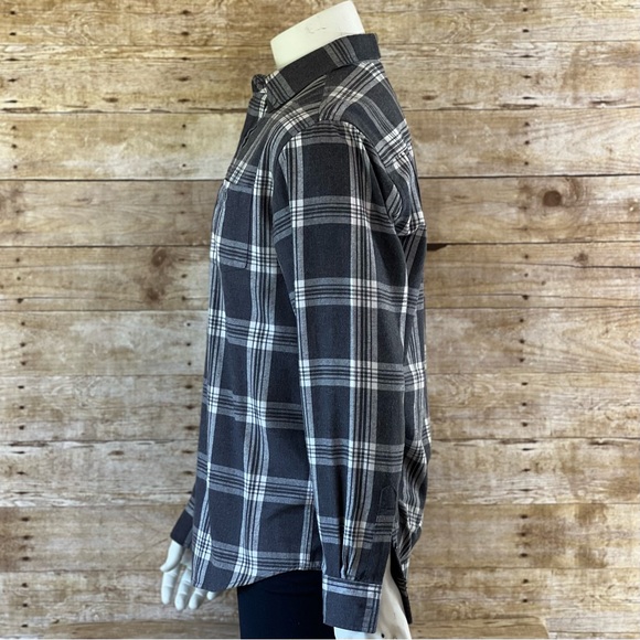 Waterproof Large Mens Shirt Gray Button Down - Picture 6 of 8